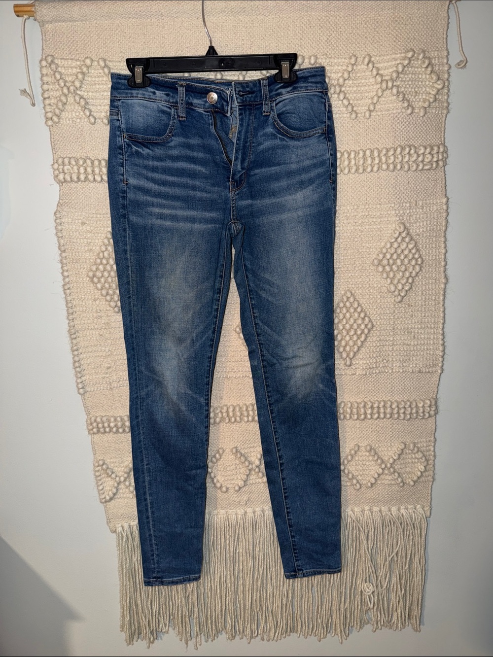 American Eagle Outfitters Blue Stretch Skinny Jeggings